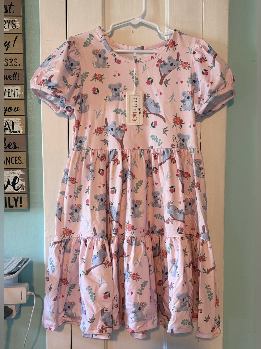 Pete + Lucy Koala Print Girls’ Dress Size: 6/6X NWT